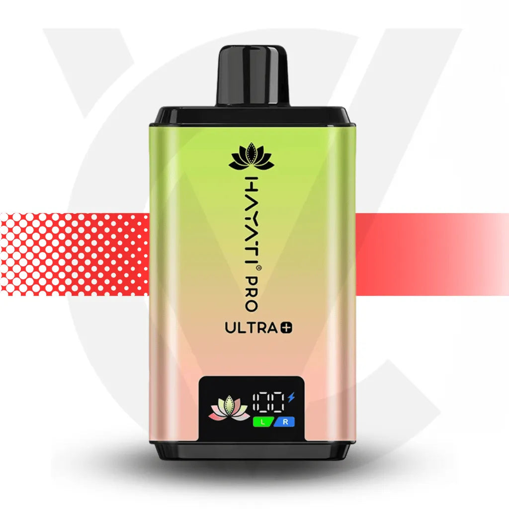 Hayati Pro Ultra + Disposable Vape - Kiwi Banana|Strawberry Banana | Cloud Vapez UK
