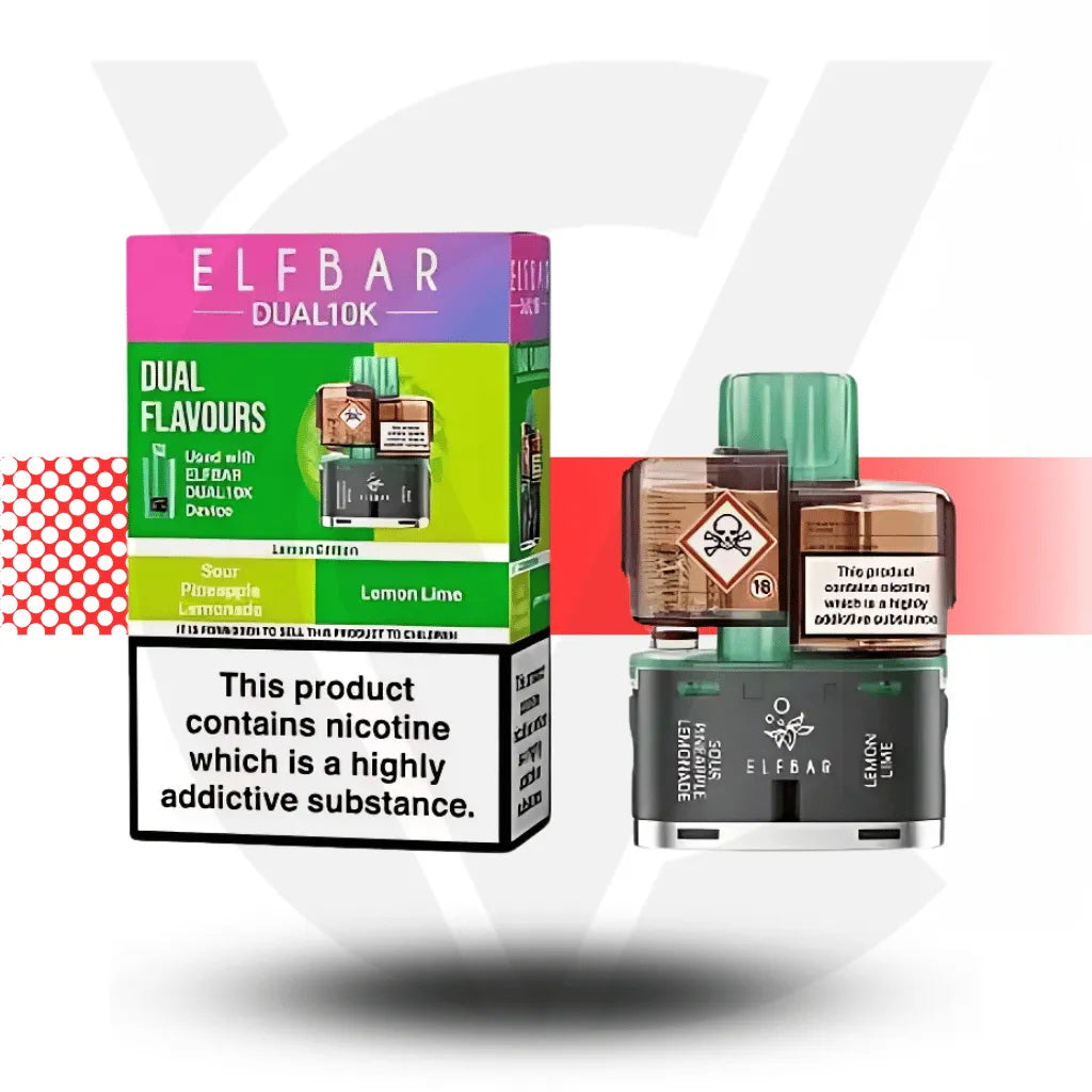 Elf Bar Dual 10K Refill Pack - Lemon Edition | Cloud Vapez UK