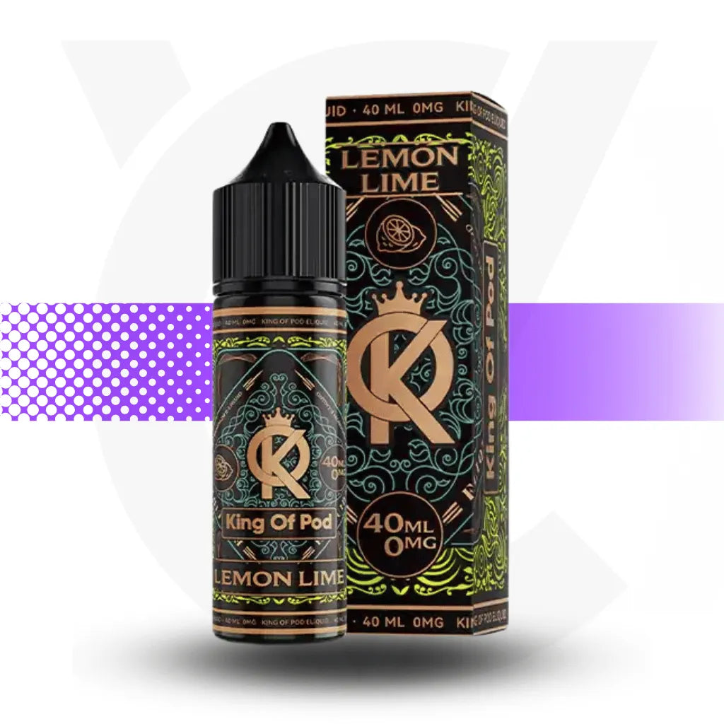 King Of Pod 40ml E-Liquid - Lemon Lime | Cloud Vapez UK
