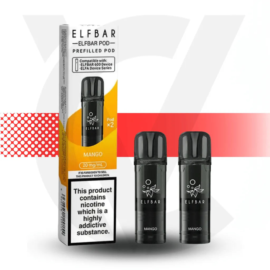 Elf Bar 600 Prefilled Pod - Mango | Cloud Vapez UK