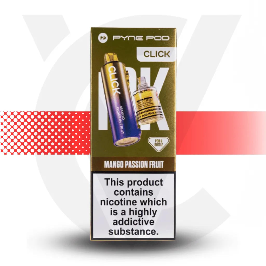 Pyne Pod Click 10K Prefilled Pod - Mango Passion Fruit | Cloud Vapez UK