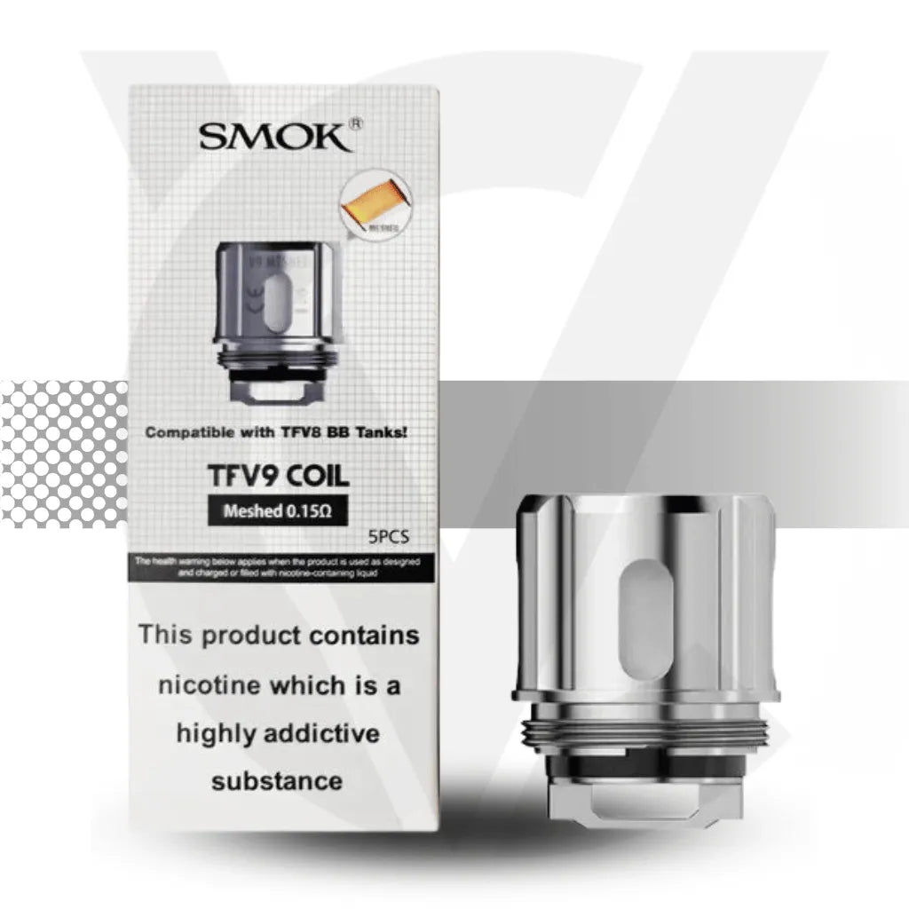 Smok TFV9 Replacement Coils - Meshed 0.15ohm | Cloud Vapez UK