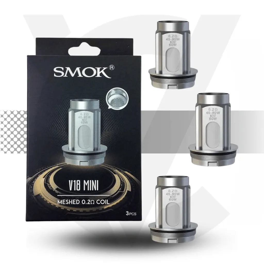 Smok TFV18 Mini Replacement Coils - Meshed 0.2ohm | Cloud Vapez UK