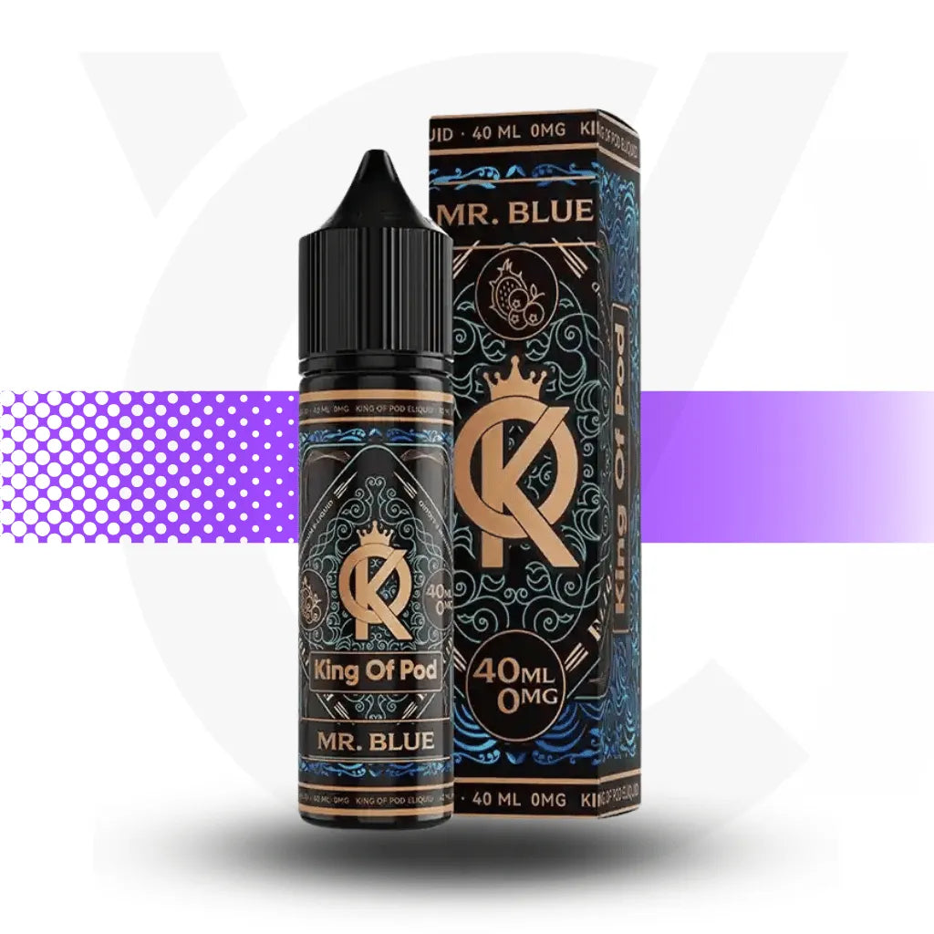 King Of Pod 40ml E-Liquid - Mr Blue | Cloud Vapez UK