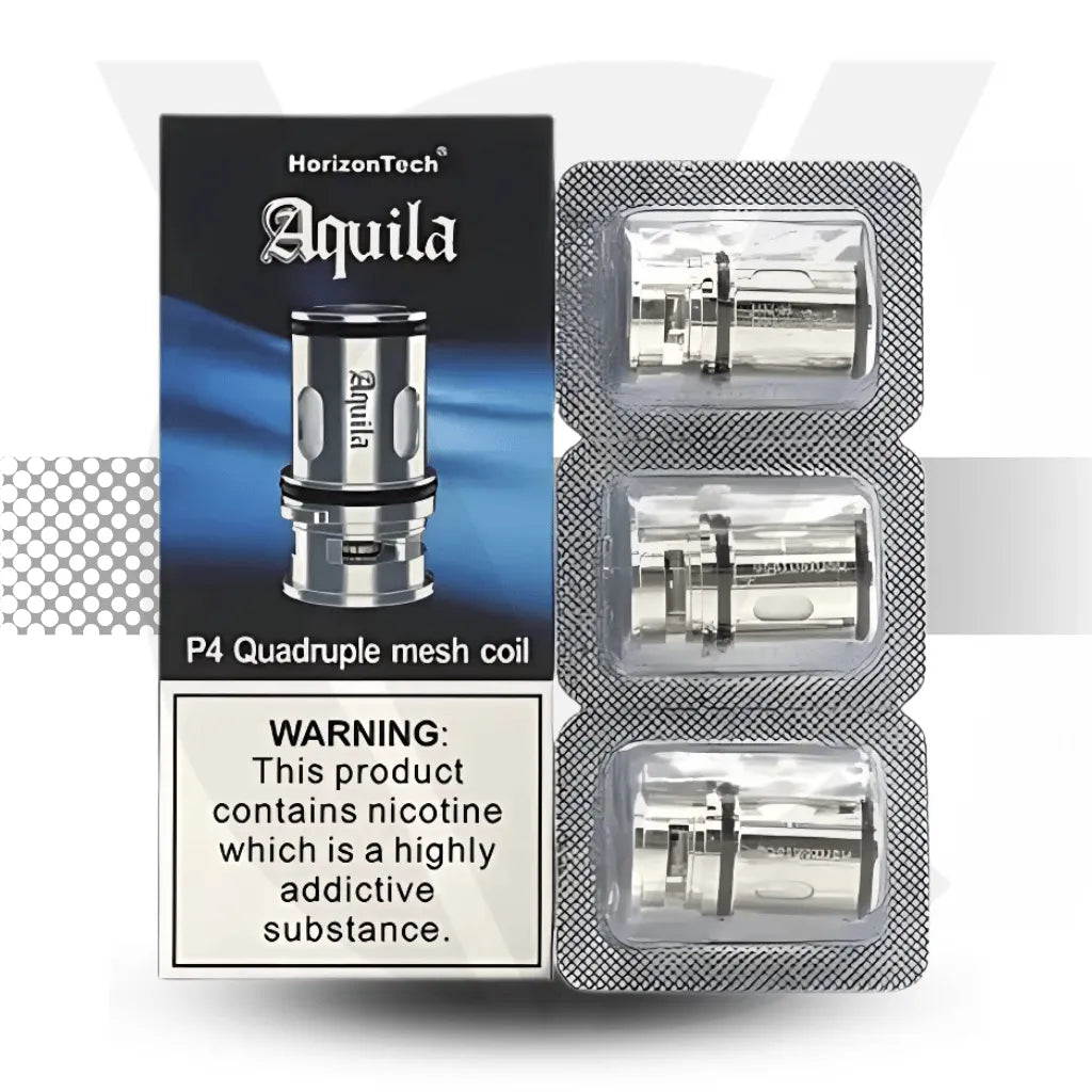 Horizontech Aquila Mesh Replacement Coils - P4 Quadruple 0.14ohm | Cloud Vapez UK