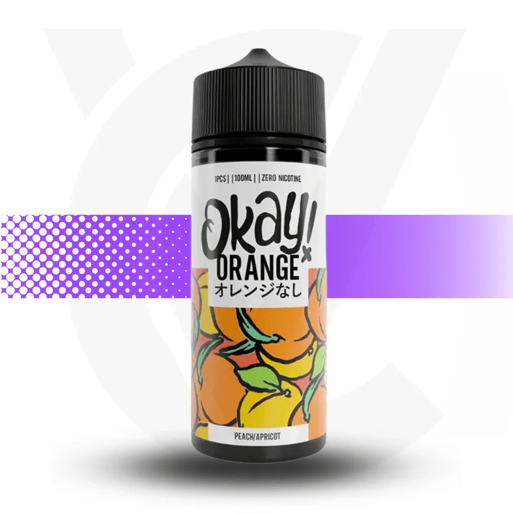 Okay! Orange 100ml E-Liquid - Peach Apricot | Cloud Vapez UK