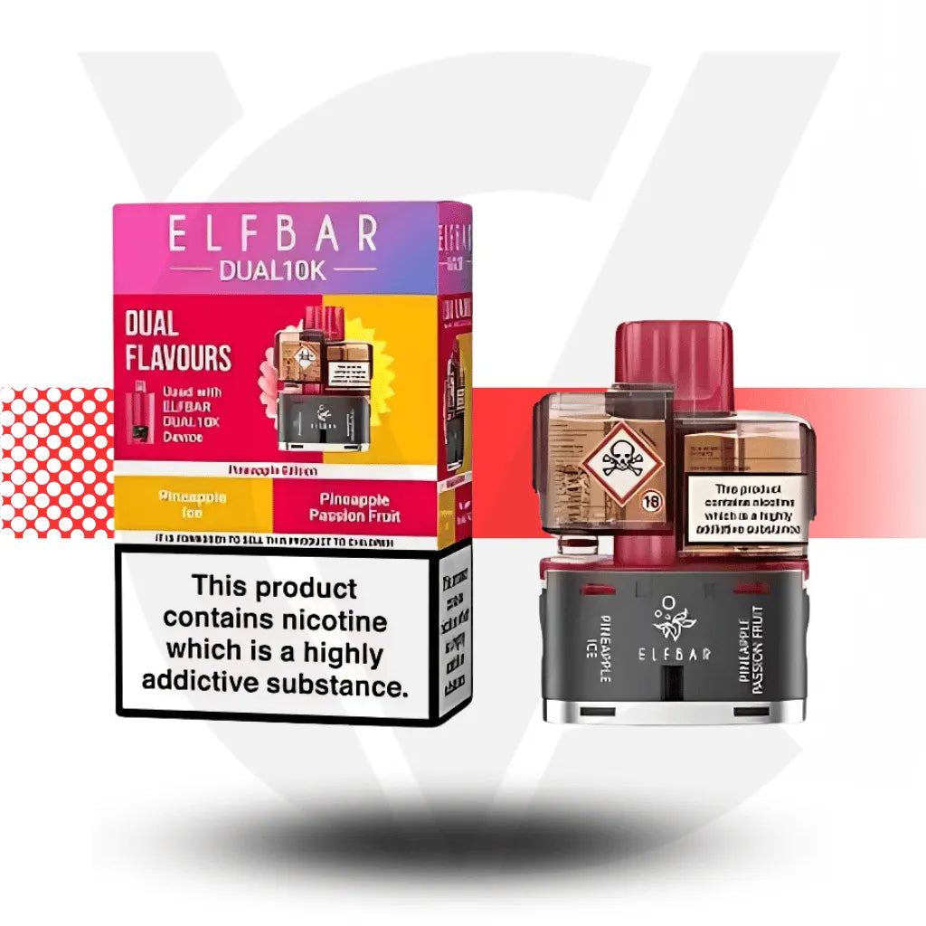 Elf Bar Dual 10K Refill Pack - Pineapple Edition | Cloud Vapez UK
