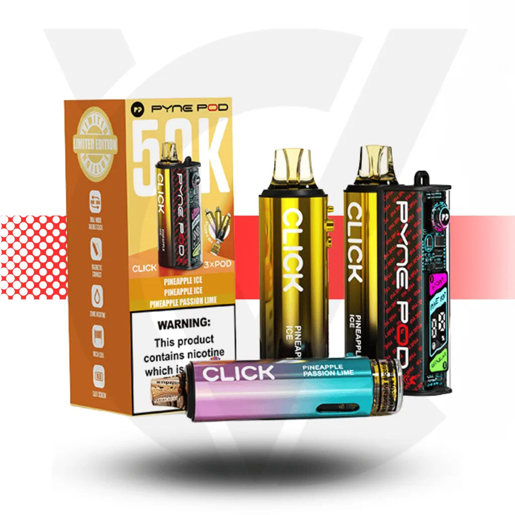 Pyne Pod Click 50K Disposable Pod Kit - Pineapple Edition | Cloud Vapez UK