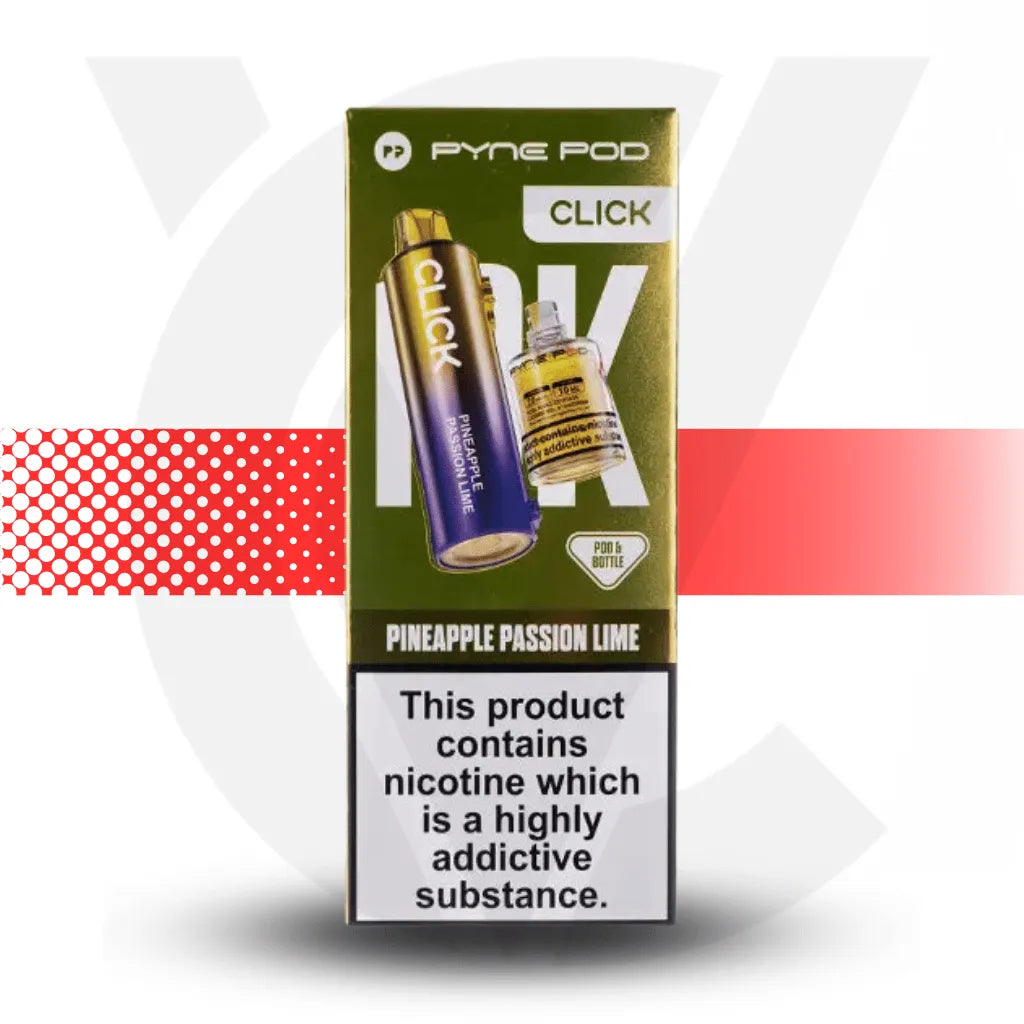 Pyne Pod Click 10K Prefilled Pod - Pineapple Passion Lime | Cloud Vapez UK