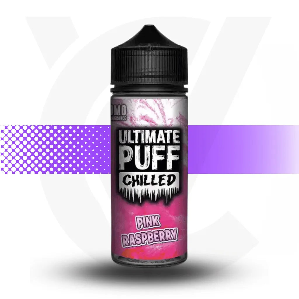 Ultimate Puff 100ml Short Fill - Pink Raspberry Chilled l Cloud Vapez UK