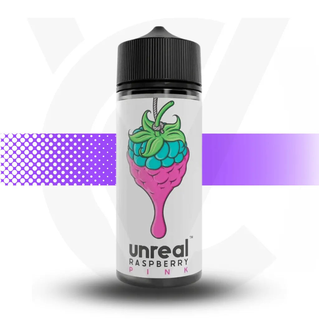 Unreal Raspberry 100ml E-Liquid - Pink | Cloud Vapez UK