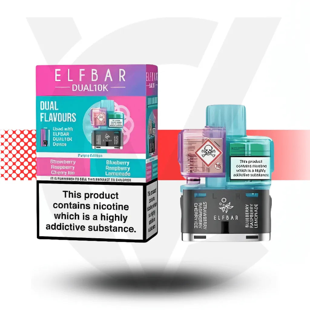 Elf Bar Dual 10K Refill Pack - Purple Edition | Cloud Vapez UK