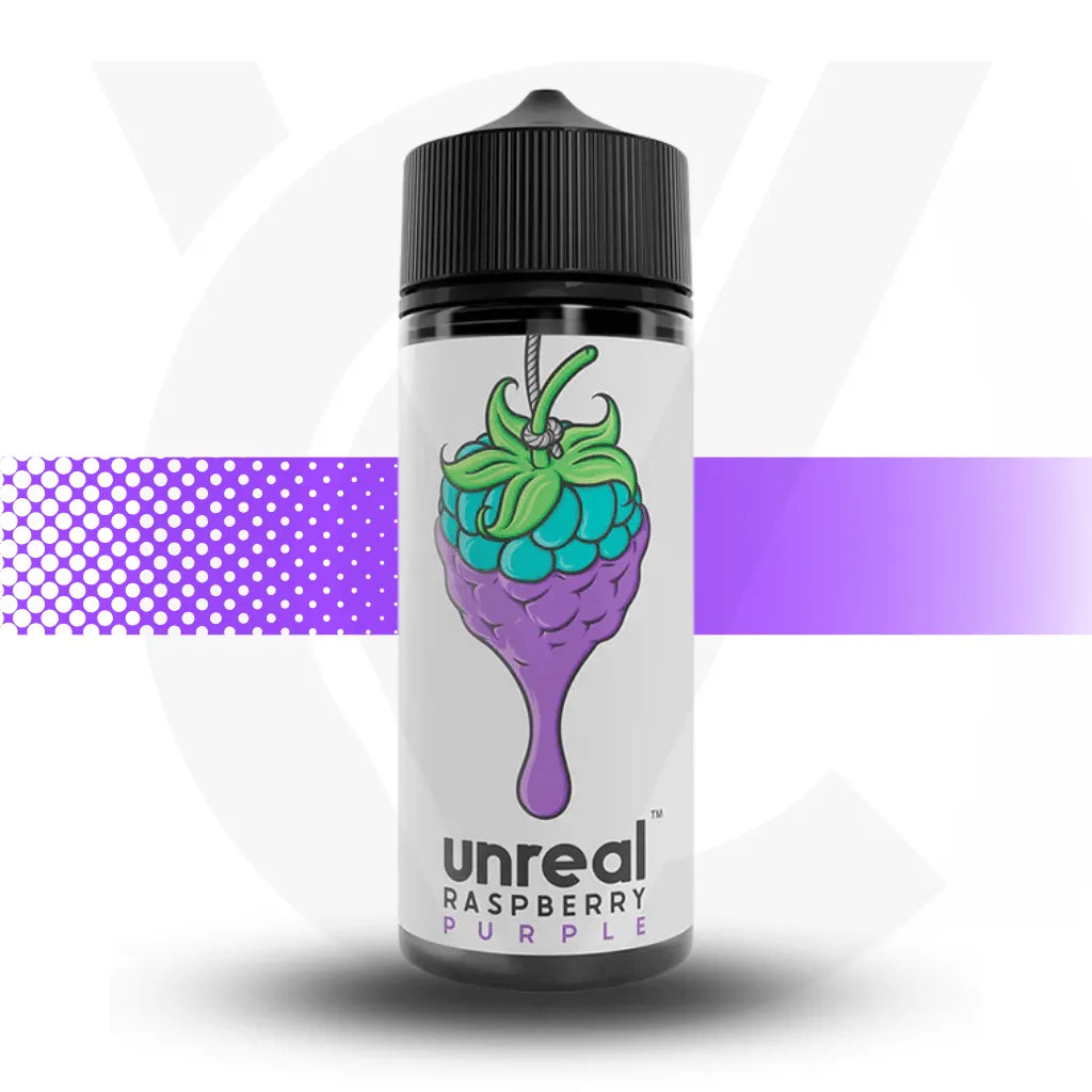 Unreal Raspberry 100ml E-Liquid - Purple | Cloud Vapez UK
