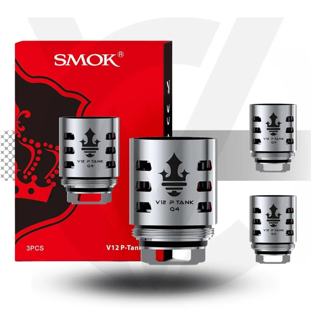 Smok V12 P-Tank Replacement Coils - Q4 0.4ohm | Cloud Vapez UK
