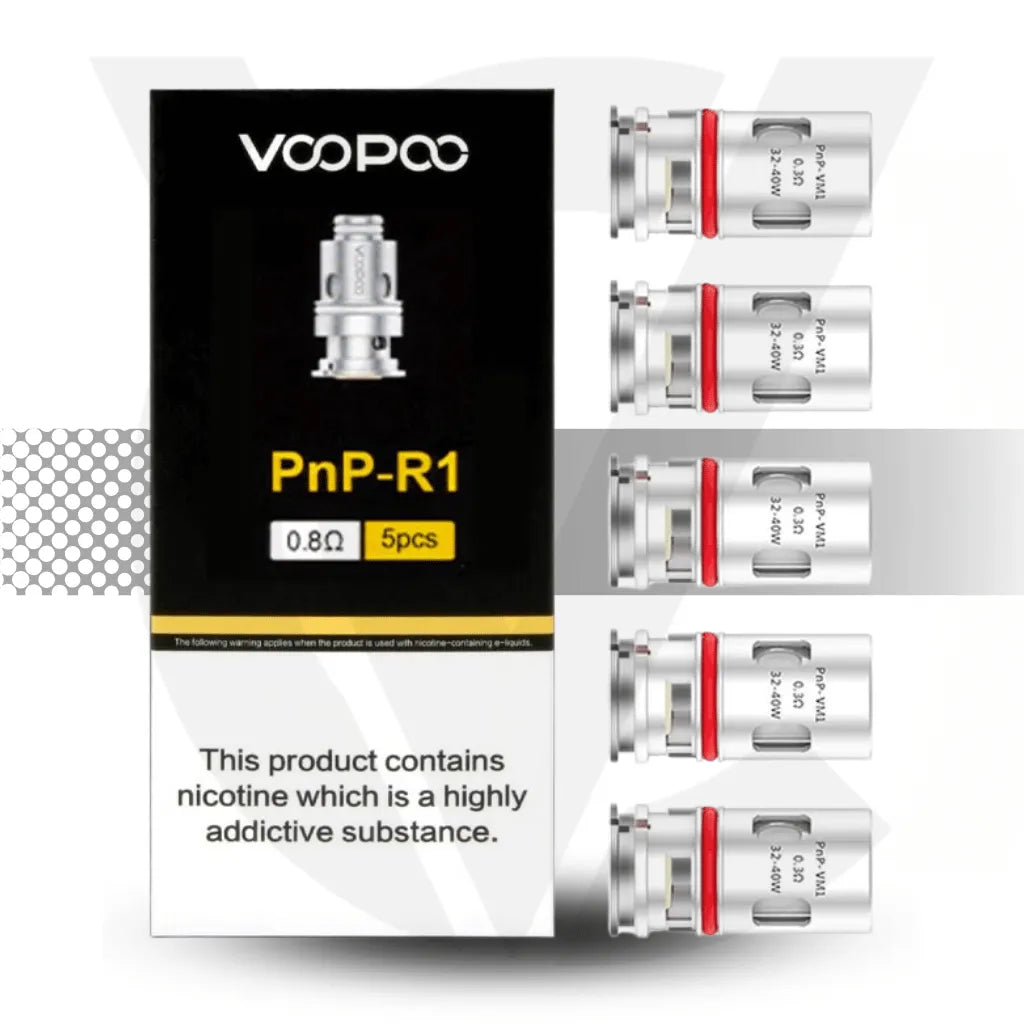 Voopoo PnP Replacement Coils - R1 0.8ohm | Cloud Vapez UK