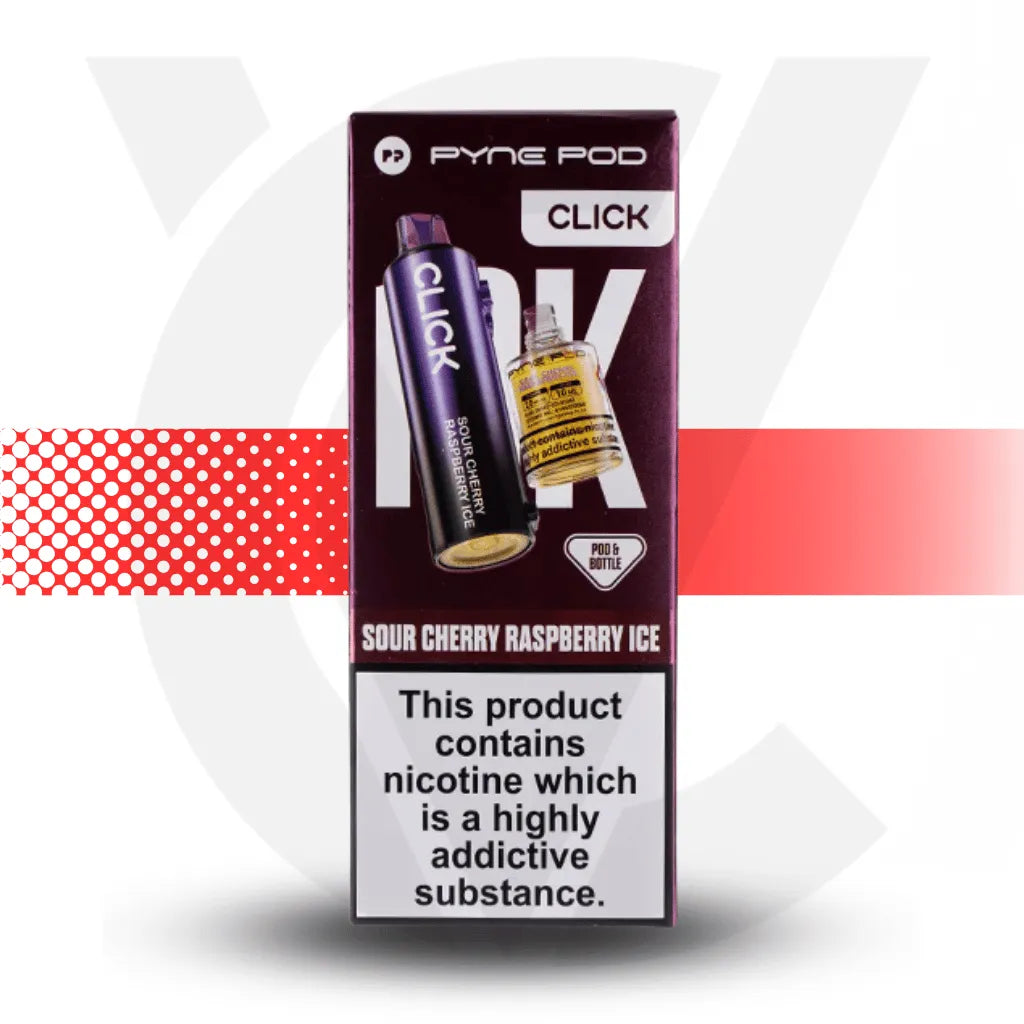 Pyne Pod Click 10K Prefilled Pod - Sour Cherry Raspberry Ice | Cloud Vapez UK