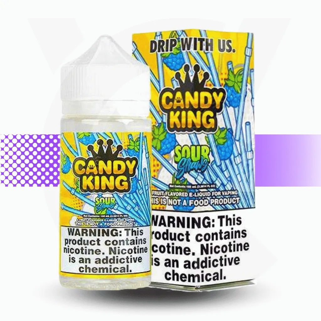 Candy King 100ml E-Liquid - Sour Straws | Cloud Vapez UK