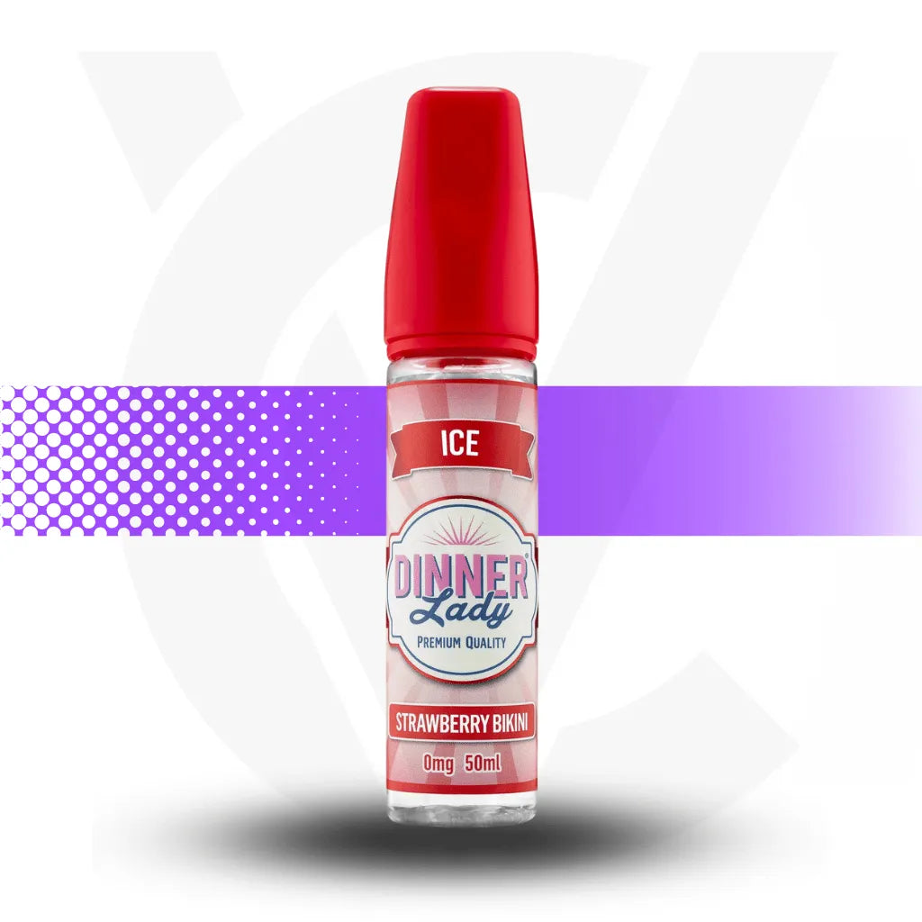 Dinner Lady Ice 50ml E-Liquid - Strawberry Bikini | Cloud Vapez UK