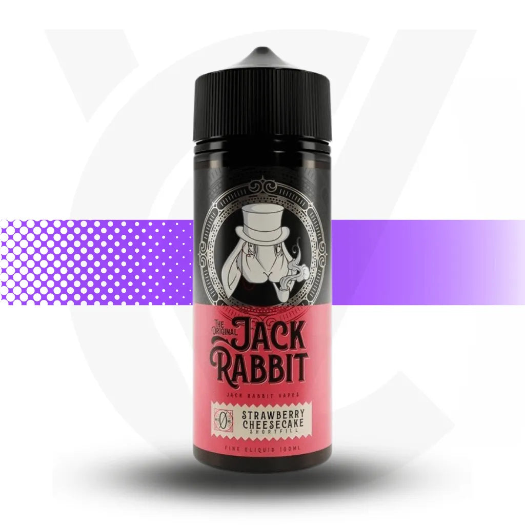 Jack Rabbit 100ml E-Liquid - Strawberry Cheesecake | Cloud Vapez UK