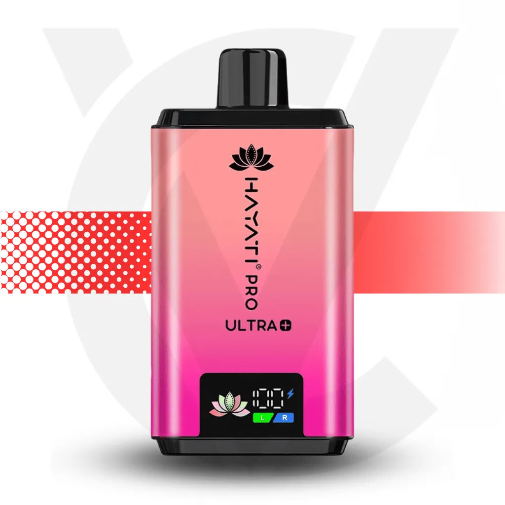 Hayati Pro Ultra + Disposable Vape - Strawberry Cranberry Cherry/Cherry Ice | Cloud Vapez UK