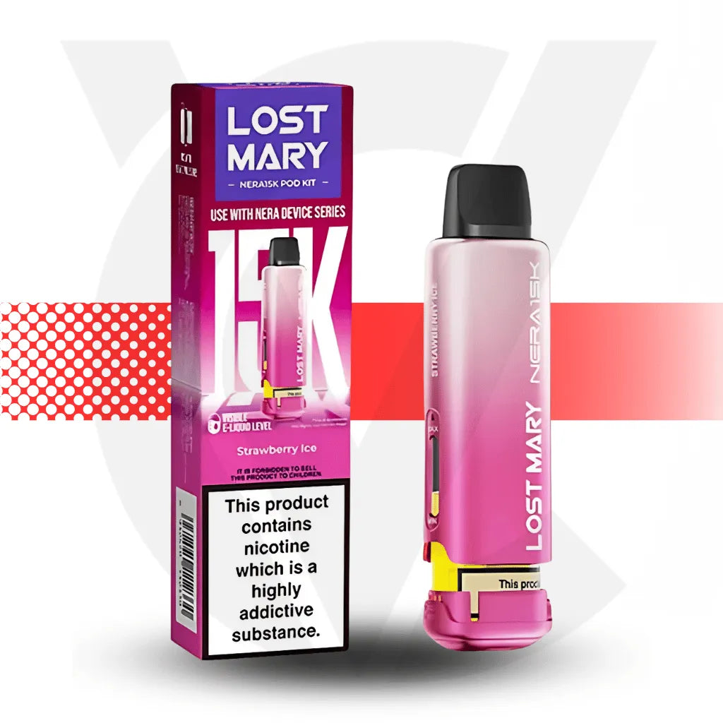 Lost Mary Nera 15K Refill Pack - Strawberry Ice | Cloud Vapez UK