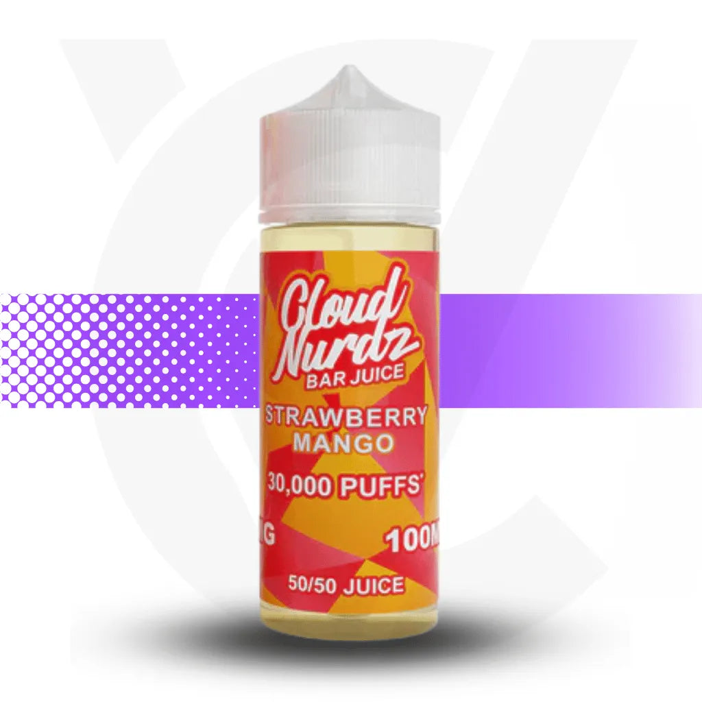 Cloud Nurdz Bar Juice 100ml Vape Juice - Strawberry Mango | Cloud Vapez UK