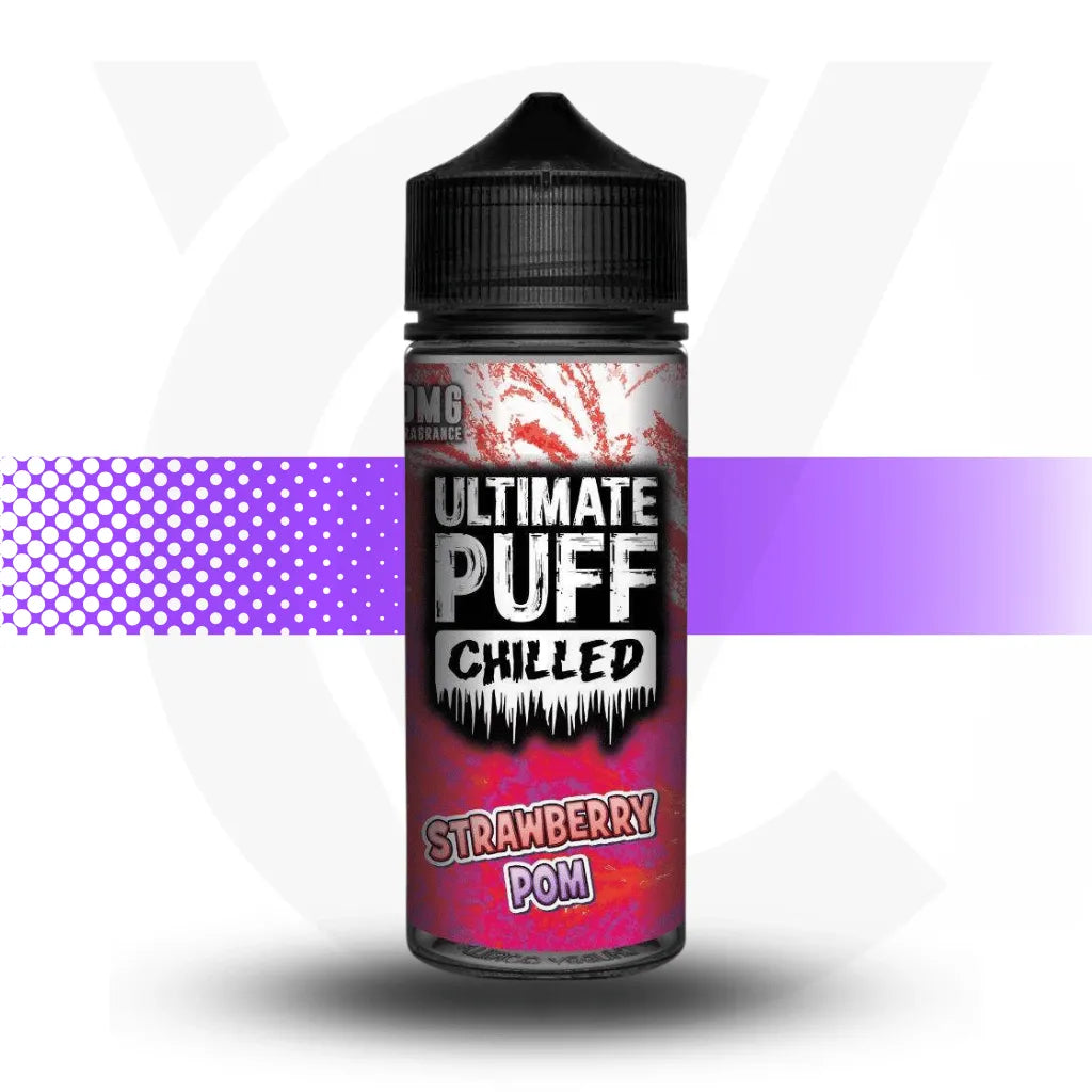 Ultimate Puff 100ml Short Fill - Strawberry Pom Chilled l Cloud Vapez UK