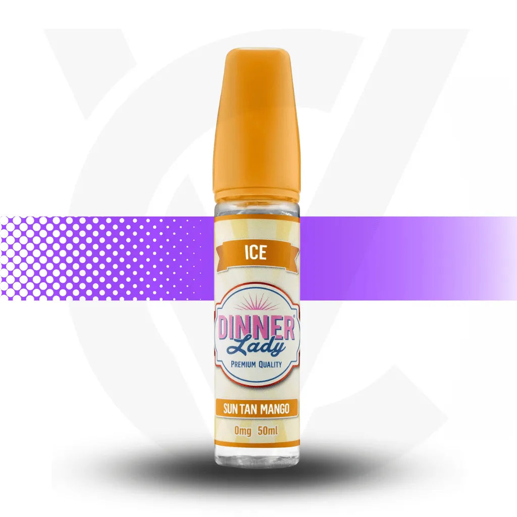Dinner Lady Ice 50ml E-Liquid - Sun Tan Mango | Cloud Vapez UK