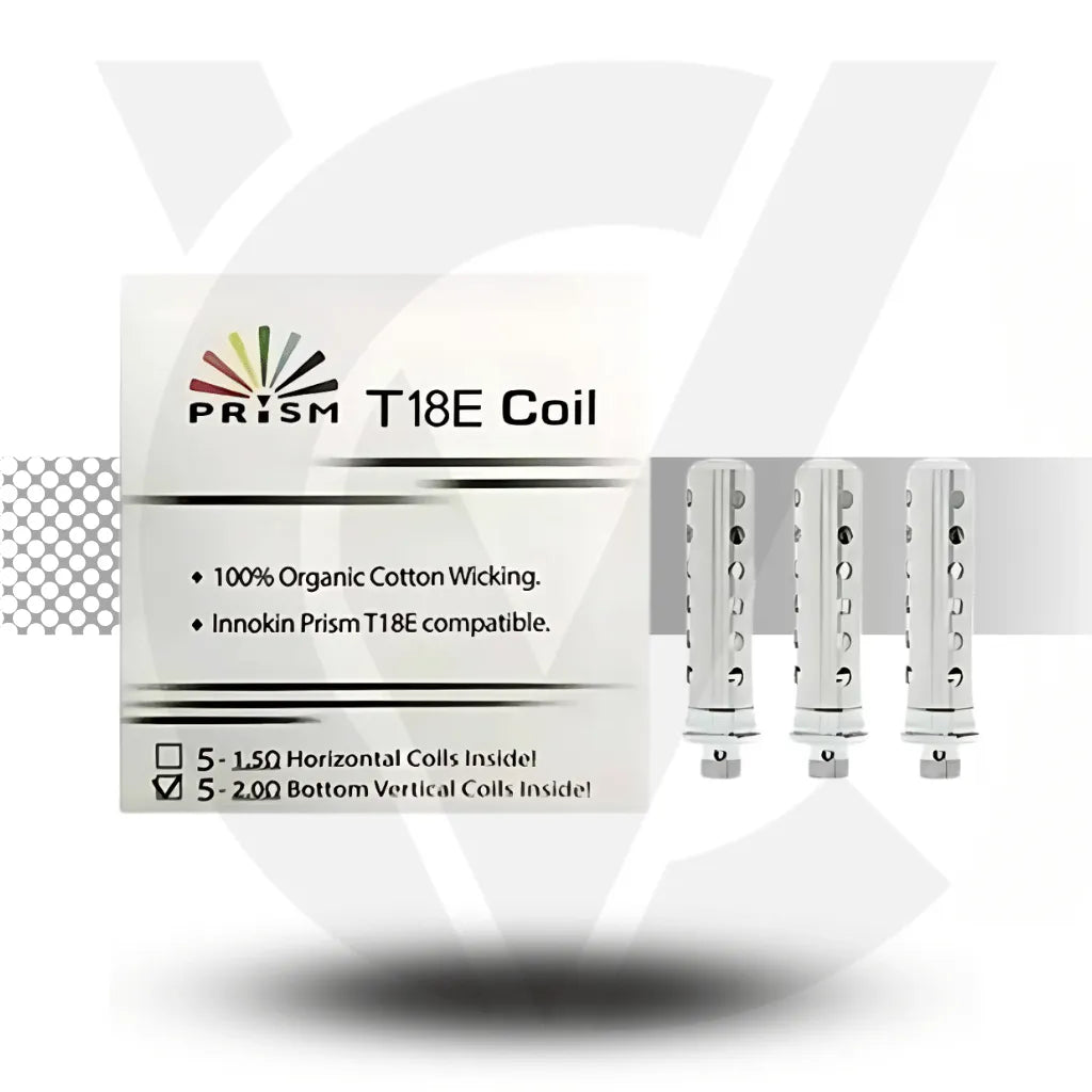 Innokin Endura Prism Replacement Coils - T18E 2.0ohm | Cloud Vapez UK