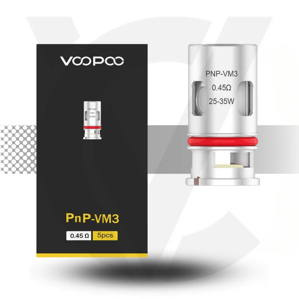 Voopoo PnP Replacement Coils - VM3 0.45ohm | Cloud Vapez UK