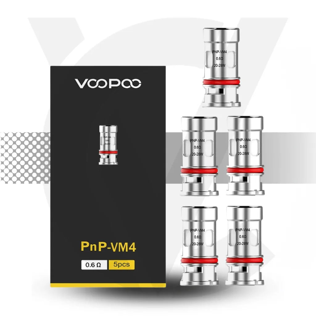 Voopoo PnP Replacement Coils - VM4 0.6ohm | Cloud Vapez UK