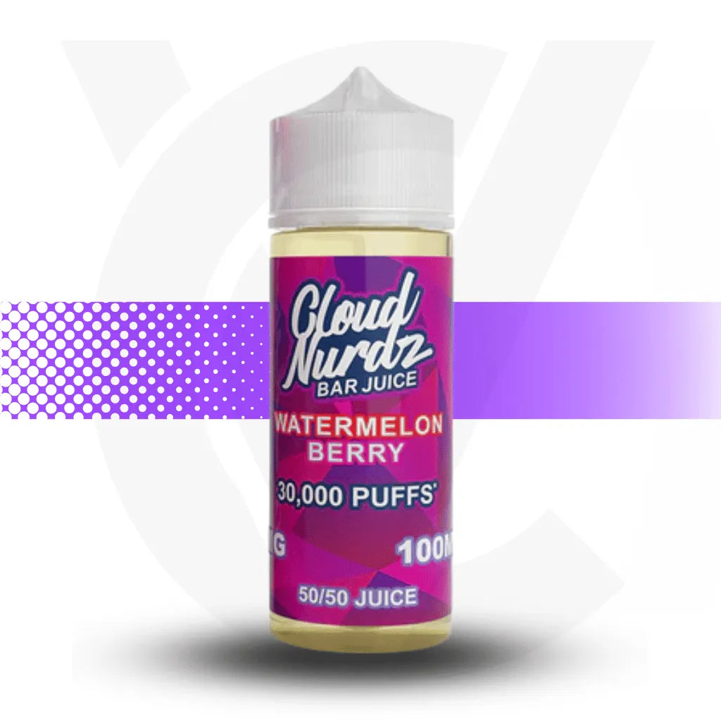 Cloud Nurdz Bar Juice 100ml Vape Juice - Watermelon Berry | Cloud Vapez UK