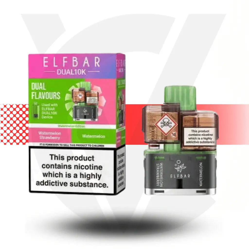 Elf Bar Dual 10K Refill Pack - Watermelon Edition | Cloud Vapez UK