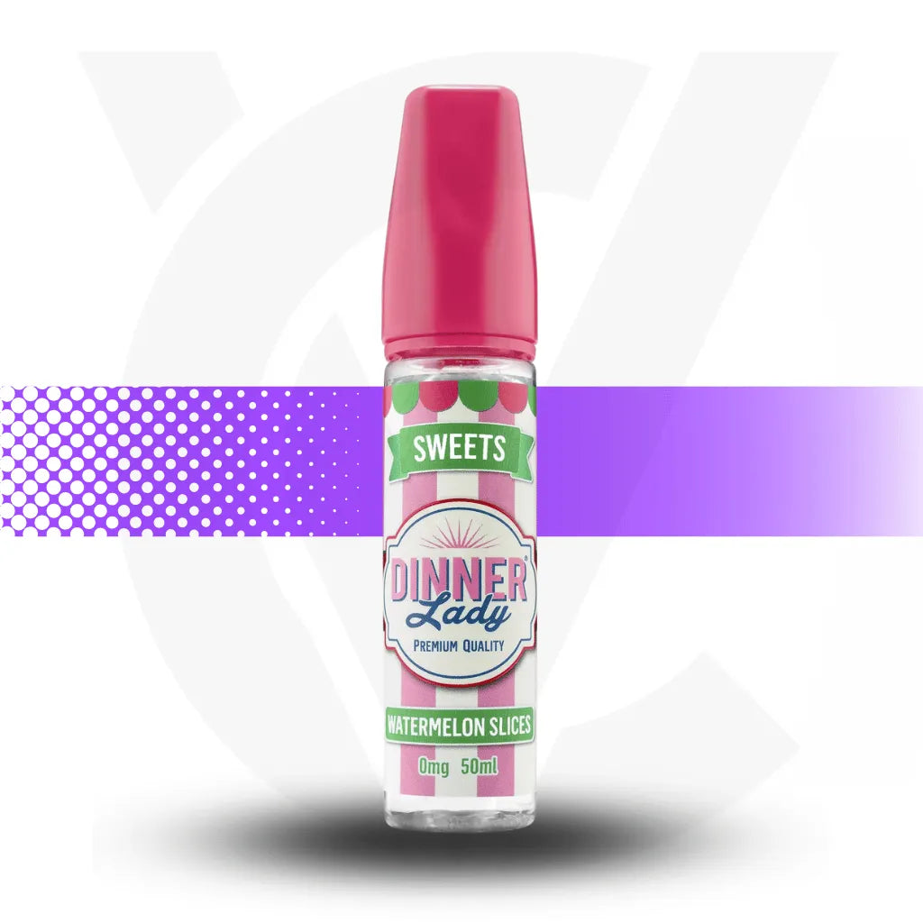 Dinner Lady Sweets 50ml E-Liquid - Watermelon Slices | Cloud Vapez UK