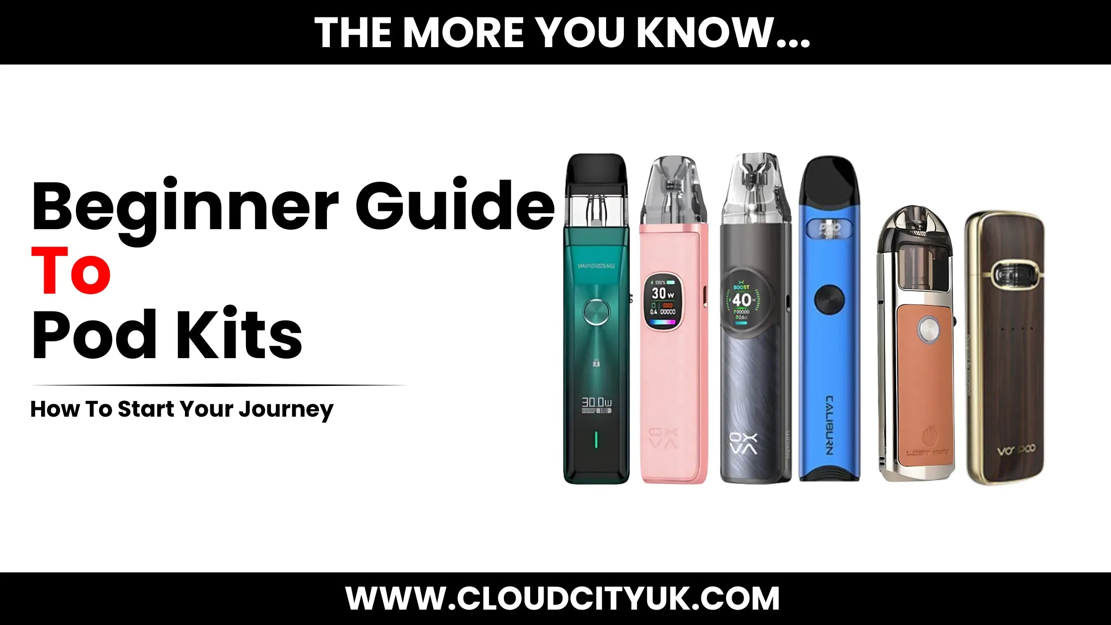 Beginner Guide To Pod Kits | Cloud Vapez UK