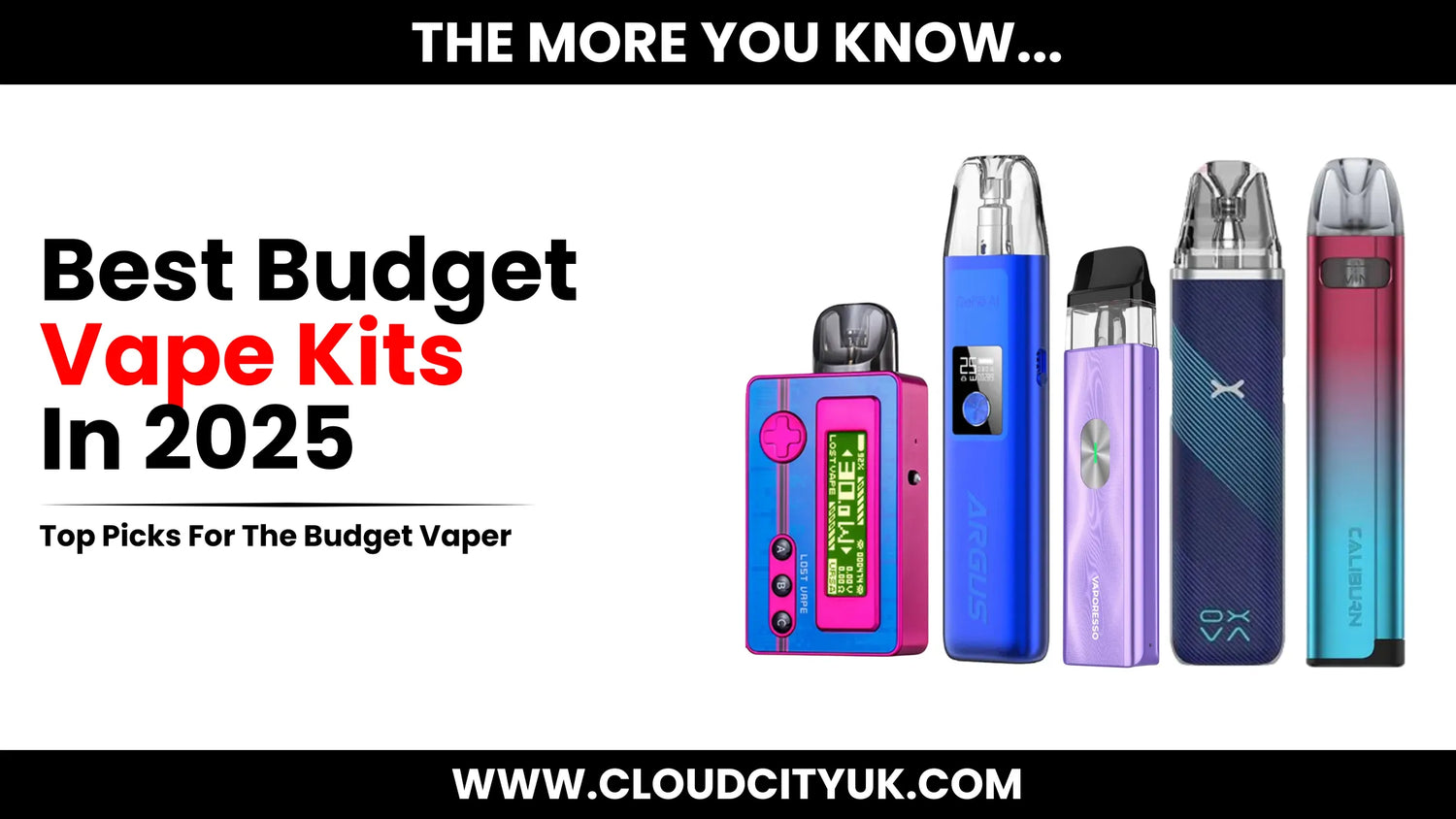 The Best Budget Vape Kits Of 2025 | Cloud Vapez UK