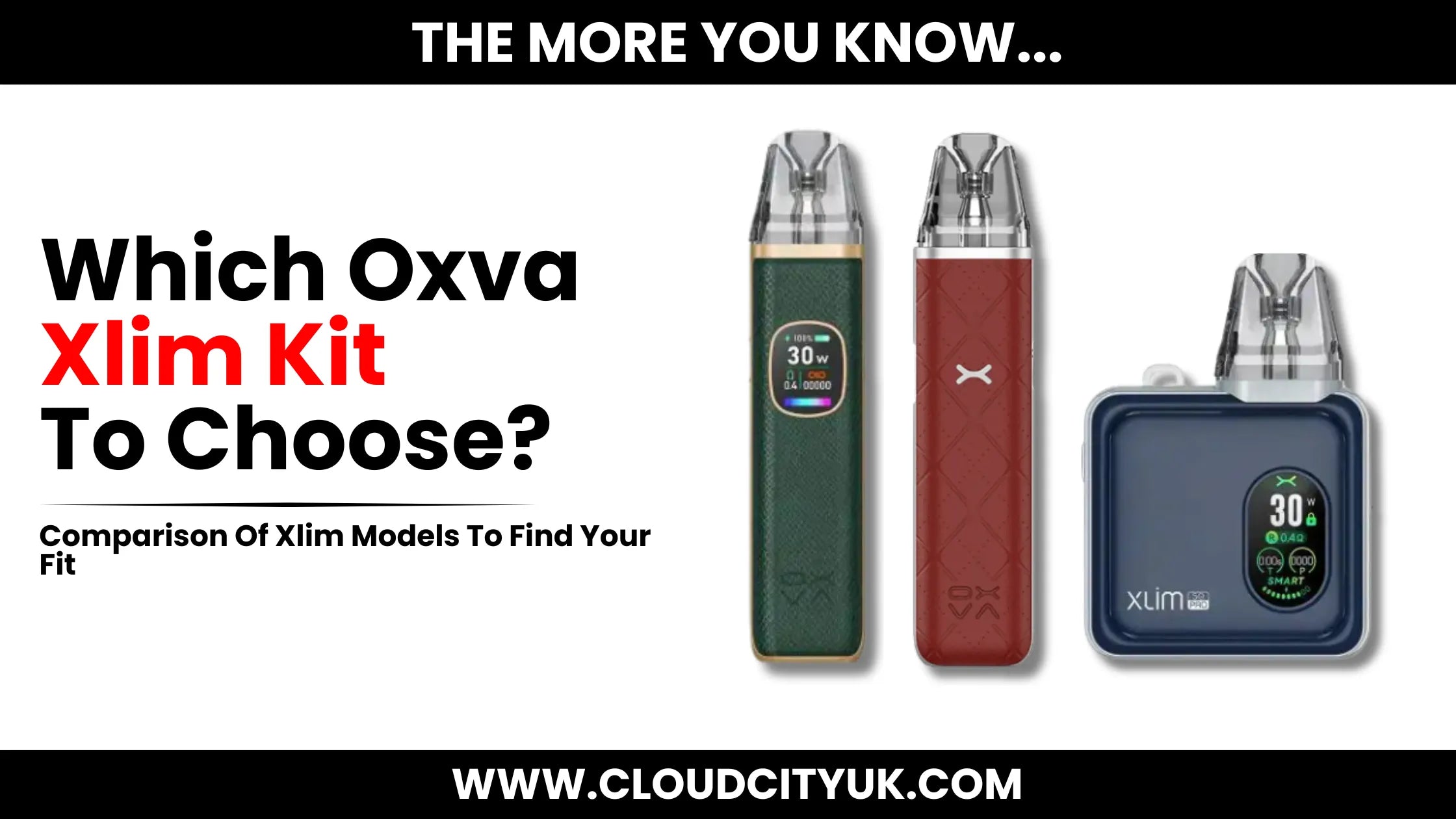 Which Oxva Xlim Pod Kit Is Right For Me? | Cloud Vapez UK