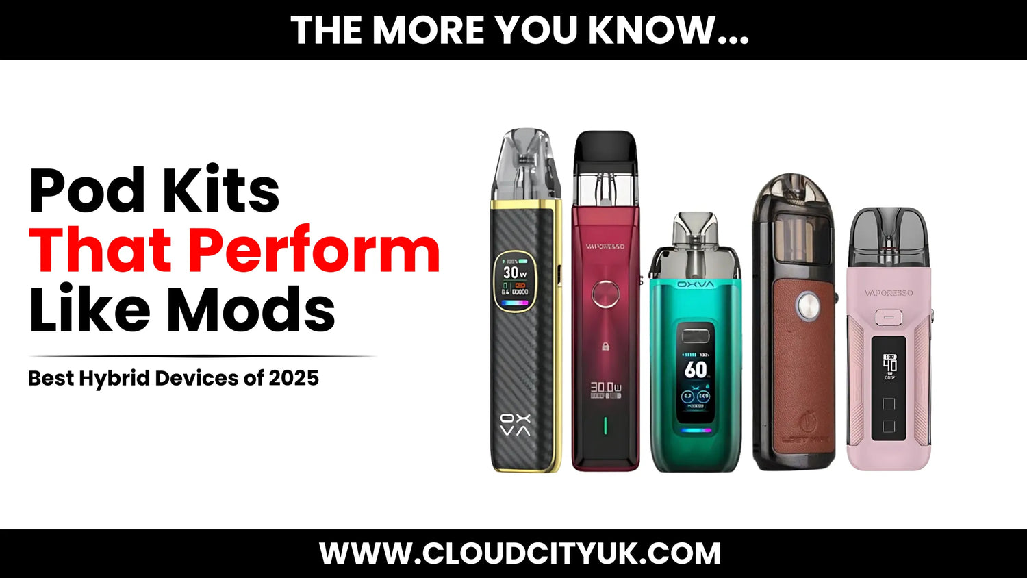 Pod Kits That Perform Like Mods: Best Hybrid Devices for 2025 Cloud Vapez UK Pod Kits That Perform Like Mods: Best Hybrid Devices for 2025 Cloud Vapez UK