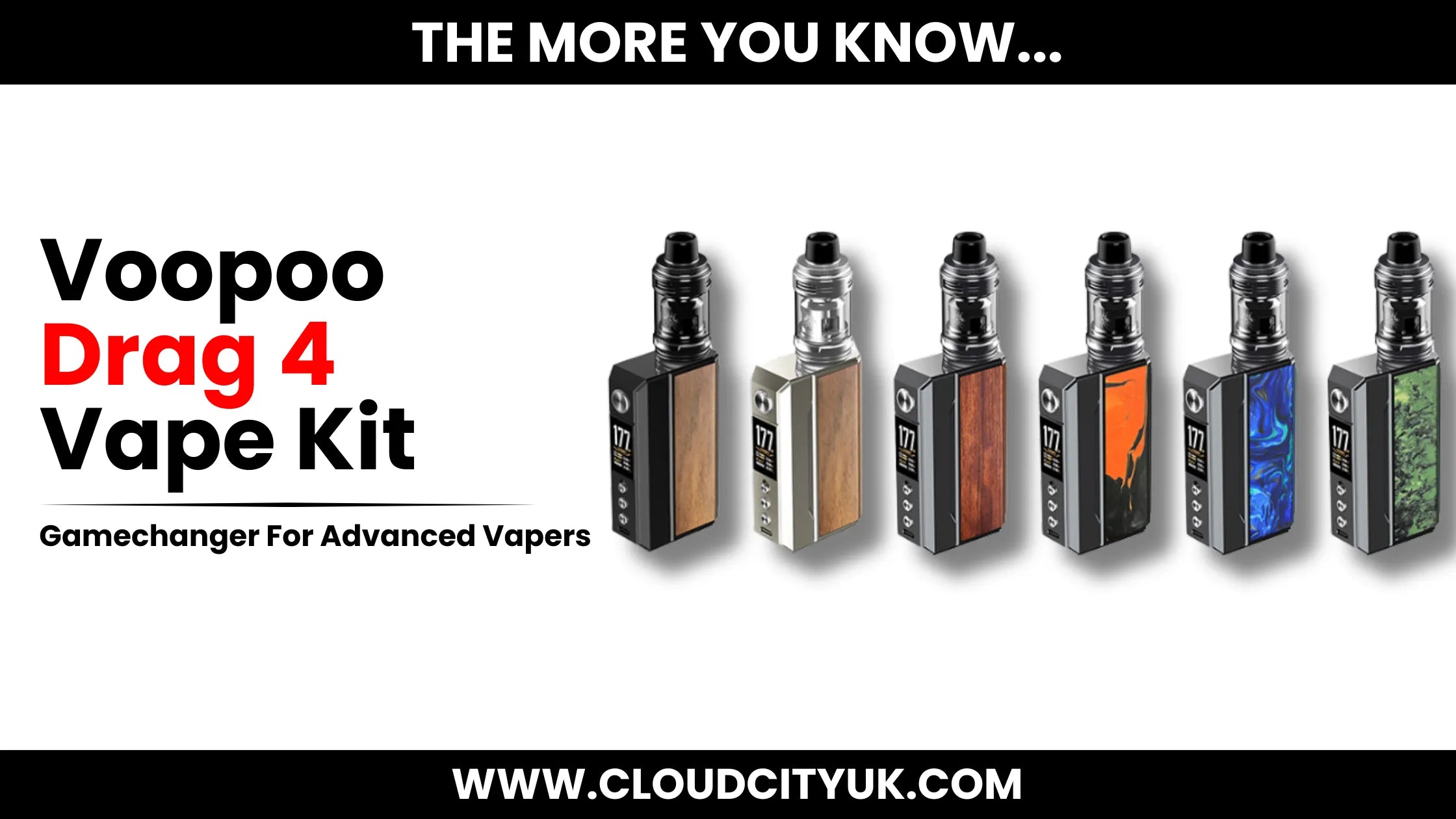 Voopoo Drag 4 Vape Kit - Game Changing Advanced Technology | Cloud Vapez UK