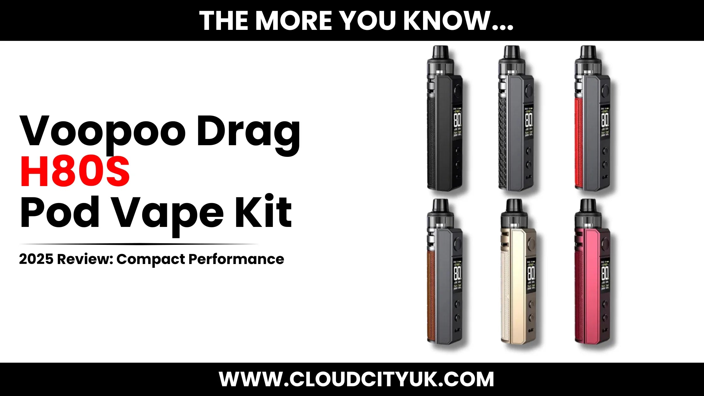 Voopoo Drag H80S Vape Kit Review | Cloud Vapez UK