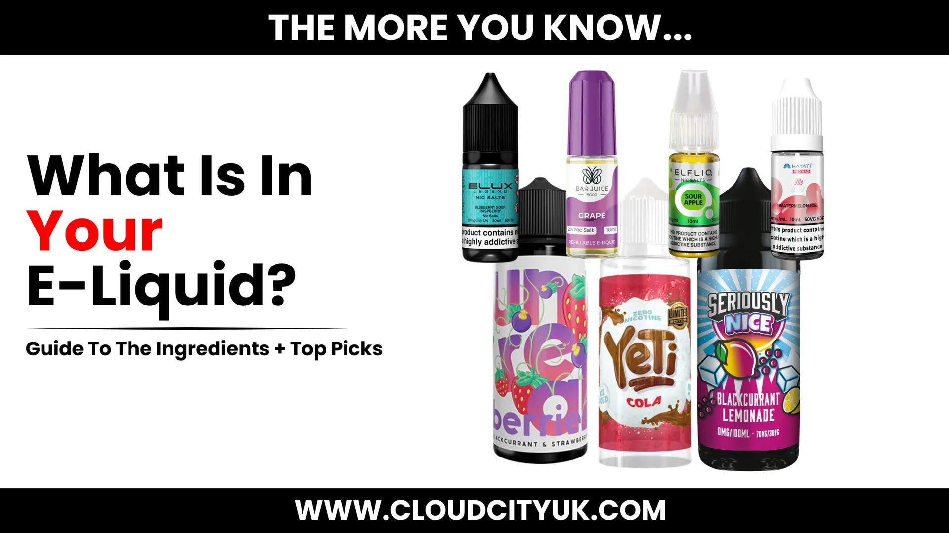 juice e vapes What Are the Ingredients in Vape Liquids? main image 1