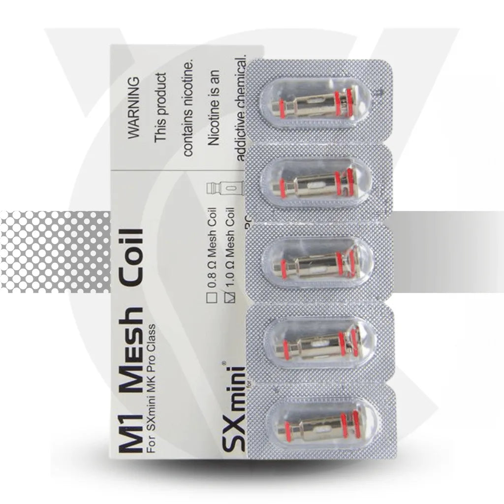 SX Mini M1 Mesh Replacement Coil For SXmini MK Pro Class - 1.0ohm | Cloud Vapez UK