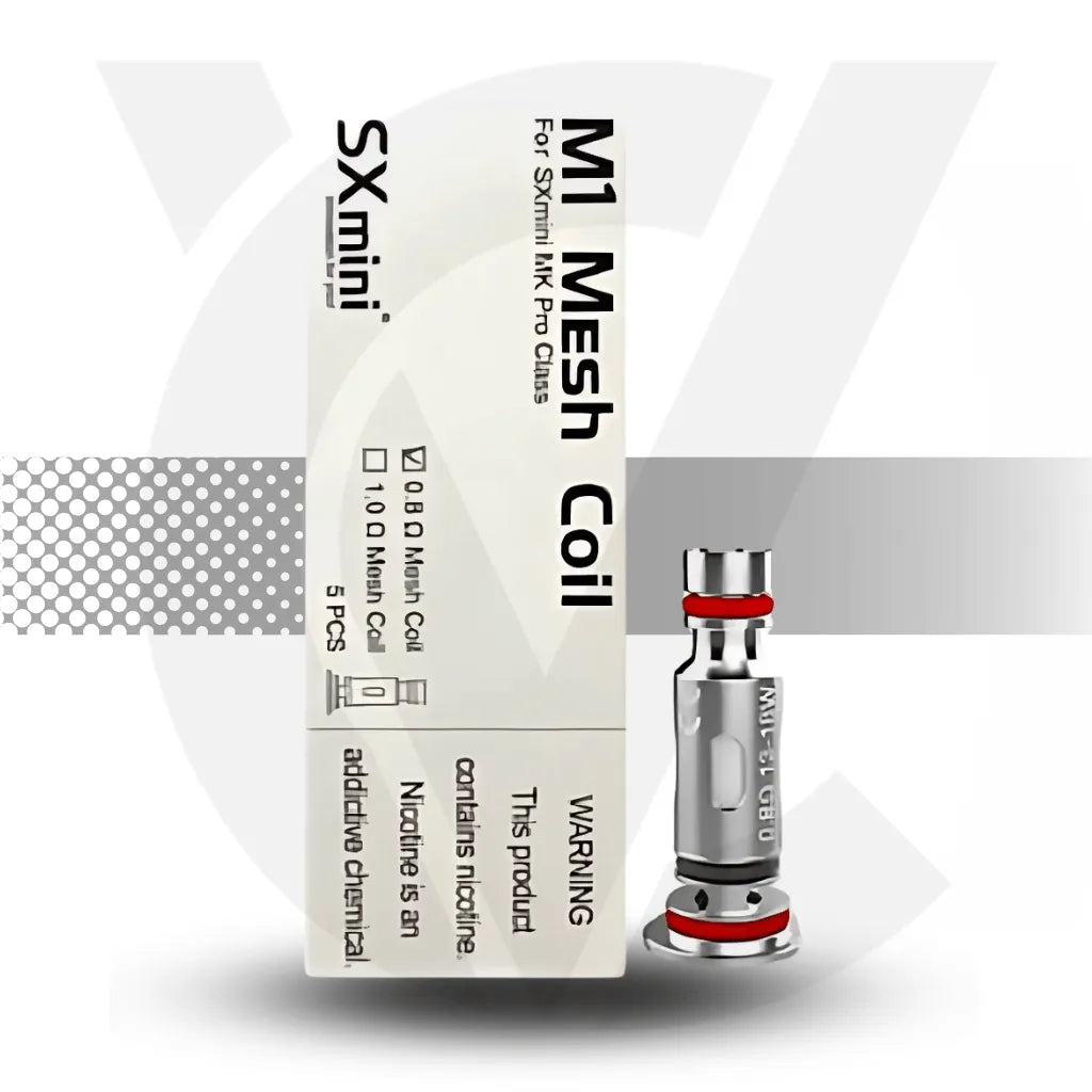 SX Mini M1 Mesh Replacement Coil For SXmini MK Pro Class - 1.2ohm | Cloud Vapez UK