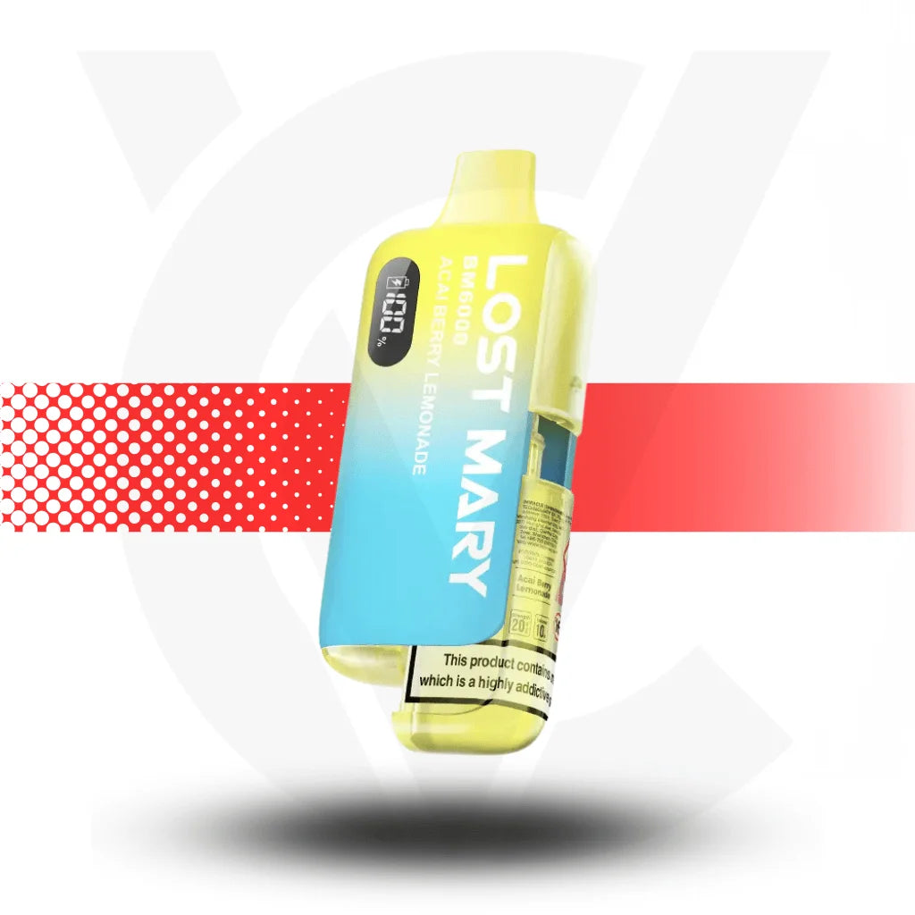 Lost Mary BM6000 Disposable Rechargeable Vape Kit  - Acai Berry Lemonade - Cloud Vapez UK