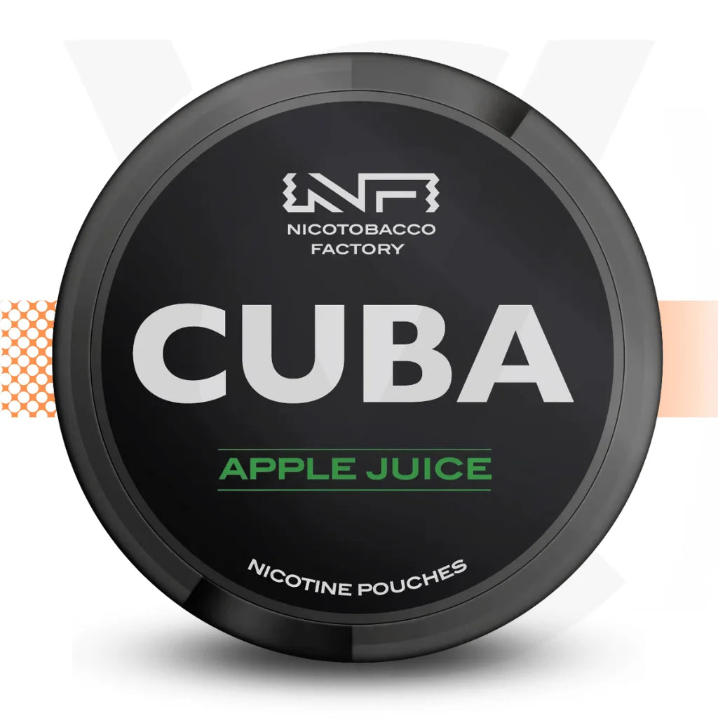 Cuba Black Nicotine Pouches Snus No Tobacco Nicopods - Apple Juice - Cloud Vapez UK