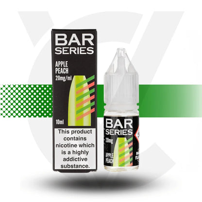 Bar Series Apple Peach 10mg nic salt in a 10ml bottle - Cloud Vapez UK