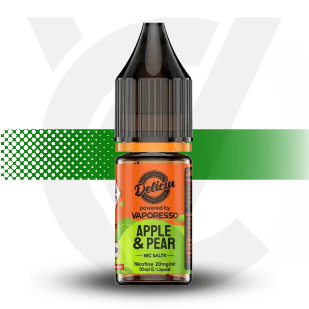 Deliciu by Vaporesso Nicotine Salt E-Liquid 10ml 10MG - Apple Pear - Cloud Vapez UK