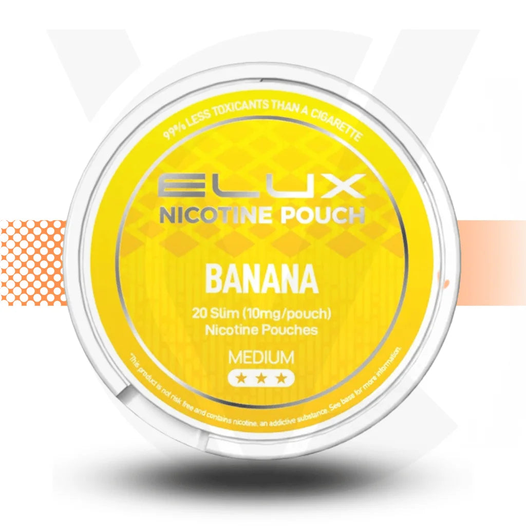 Elux 10mg Nicotine Pouches Snus No Tobacco Nicopods - Banana - Cloud Vapez UK