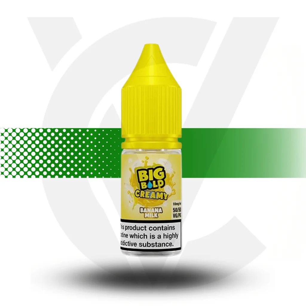 Big Bold Nicotine Salt -Liquid 10ml 10MG - Banana Milk - Cloud Vapez UK