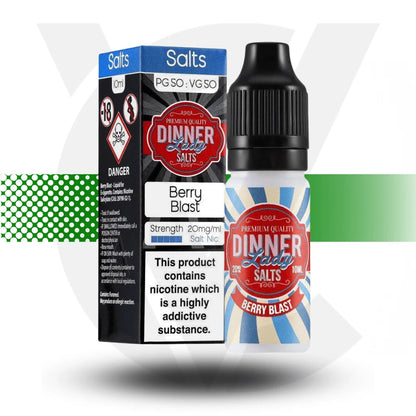 Dinner Lady Nic Salts E-Liquid 10MG 10ml - Berry Blast - Cloud Vapez UK